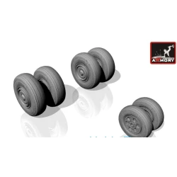 WHEELS SET 1/72 FOR SUKHOJ SU-24 FENCER, EARLY 1/72 ARMORY AW72023