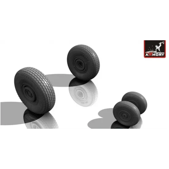 ILJUSHIN IL-28 BEAGLE WHEELS, WEIGHTED 1/72 ARMORY AW72040