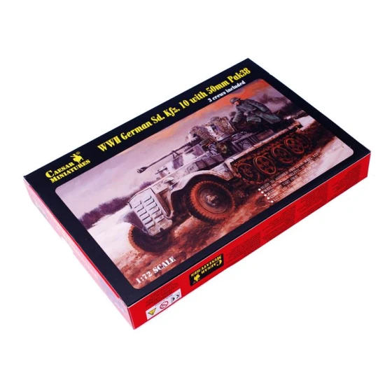 GERMAN SD.KFZ.10 WITH 50MM PAK38 1/72 CEASAR MINIATURES M7209