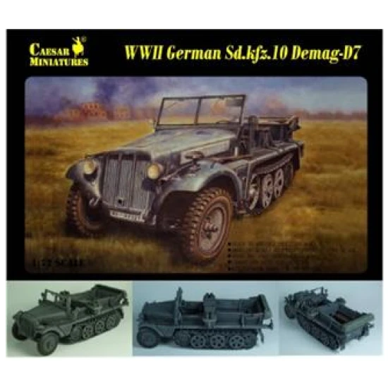 WWII SD.KFZ.10 HALFTRACK 1/72 CEASAR MINIATURES M7204