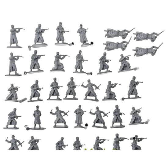 WWII GERMAN ARMY WITH FIELD GREATCOAT 1/72 CEASAR MINIATURES H069