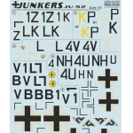 DECAL FOR JUNKERS JU-52 1/72 PRINT SCALE 72-075