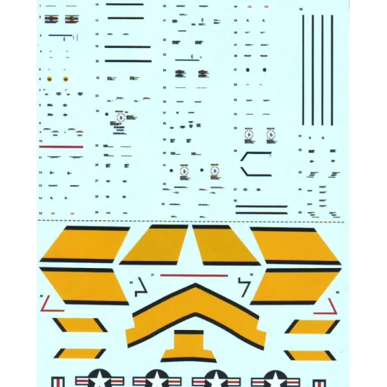 DECAL 1/72 FOR F-86E SABRE 1/72 PRINT SCALE 72-079