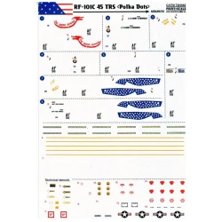 DECAL 1/72 FOR RF-101C 1/72 PRINT SCALE 72-042