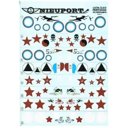 DECAL 1/72 FOR NIEUPORT 17-25 BIZ PART 2 1/72 PRINT SCALE 72-018