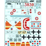 DECAL 1/72 FOR DEWOITINE D.520 1/72 PRINT SCALE 72-078