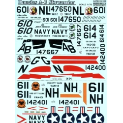 DECAL 1/72 FOR DOUGLAS A-3 SKYWARRIOR 1/72 PRINT SCALE 72-109