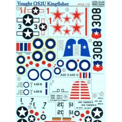 DECAL 1/72 FOR OS2U KINGFISHER 1/72 PRINT SCALE 72-122