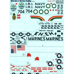 DECAL 1/72 FOR SIKORSKY S-65 SEA STALLION, PART 2 1/72 PRINT SCALE 72-135