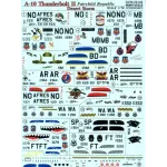 DECAL FOR A-10 THUNDERBOLT II 1/72 PRINT SCALE 72-102