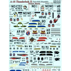DECAL FOR A-10 THUNDERBOLT II 1/72 PRINT SCALE 72-102
