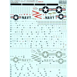 DECAL 1/72 FOR A-7 CORSAIR II TECHNICAL STENCILS 1/72 PRINT SCALE 72-170