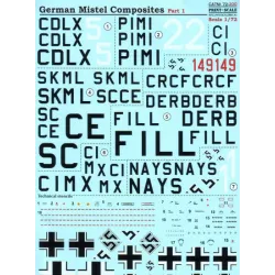 DECAL FOR GERMAN MISTEL COMPOSITES, PART 1 1/72 PRINT SCALE 72-200