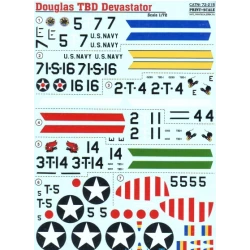 DECAL FOR DOUGLAS TBD DEVASTATOR 1/72 PRINT SCALE 72-215