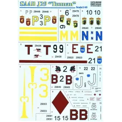 DECAL FOR SAAB J29 TUNNAN 1/48 PRINT SCALE 48-038