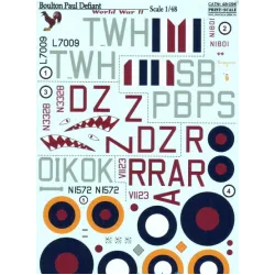 DECAL FOR BOULTON PAUL DEFIANT 1/48 PRINT SCALE 48-096