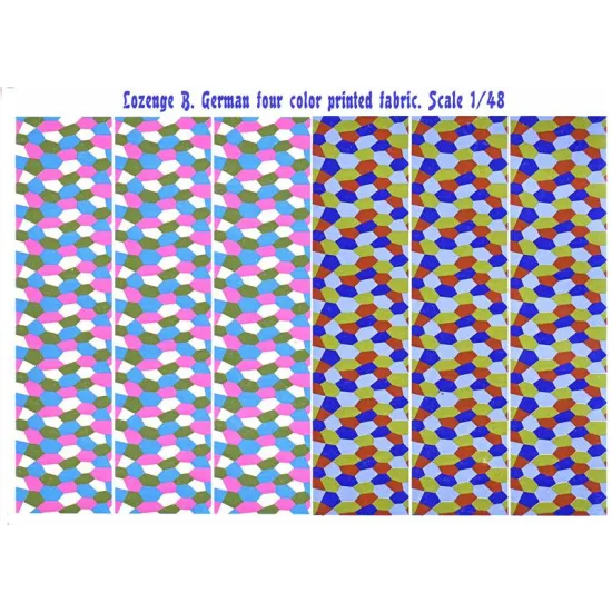 DECAL FOR JET FIGHTER FOKKER D VII PART 2, 3 SHEETS 1/48 PRINT SCALE 48-026