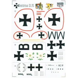 DECAL FOR ALBATROS D.V, PART 1 1/48 PRINT SCALE 48-022