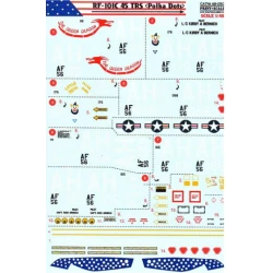 DECAL FOR RF-101C 1/48 PRINT SCALE 48-050