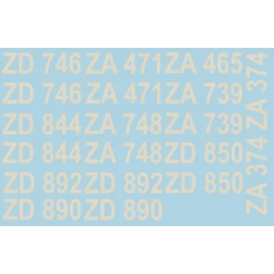 DECAL FOR PANAVIA TORNADO PART 1 1/48 PRINT SCALE 48-040