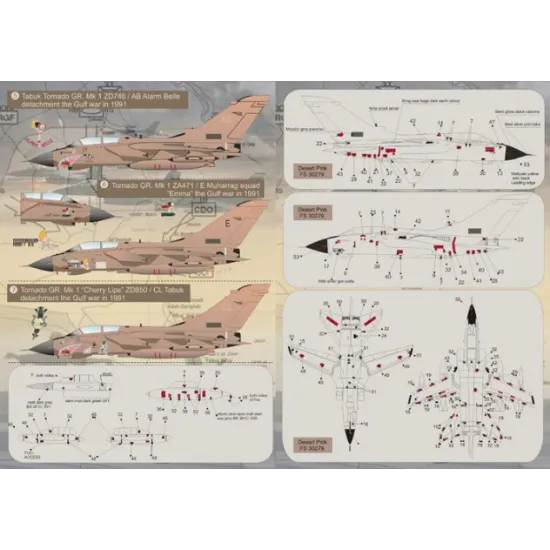 DECAL FOR PANAVIA TORNADO PART 1 1/48 PRINT SCALE 48-040