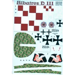 DECAL FOR ALBATROS D.III 1/48 PRINT SCALE 48-042