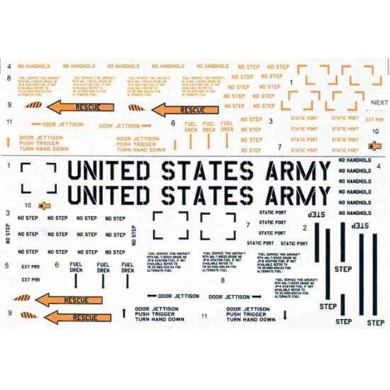 DECAL FOR CH-47 CHINOOK PART 2 1/48 PRINT SCALE 48-044