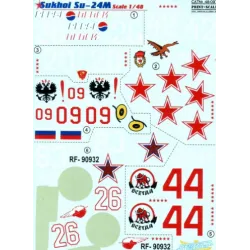 DECAL FOR SUKHOI SU-24M 1/48 PRINT SCALE 48-097