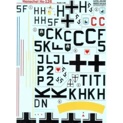 DECAL FOR HENSCHEL HS126 1/48 PRINT SCALE 48-099