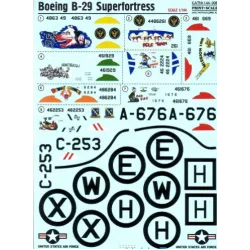 DECAL FOR BOEING B-29 SUPERFORTRESS 1/144 PRINT SCALE 144-008
