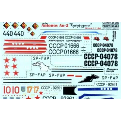 DECAL FOR ANTONOV AN-2 1/144 PRINT SCALE 144-009
