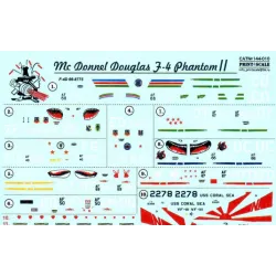 DECAL FOR F-4 PHANTOM II IN VIET NAM WAR 1/144 PRINT SCALE 144-010