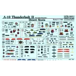 DECAL FOR A-10 THUNDERBOLT II 1/144 PRINT SCALE 144-011