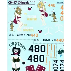 DECAL FOR HELICOPTER CH-47 CHINOOK PART 2 1/32 PRINT SCALE 32-008