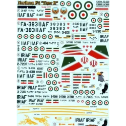 DECAL FOR NORTHROP F-5 TIGER II 1/72 PRINT SCALE 72-229