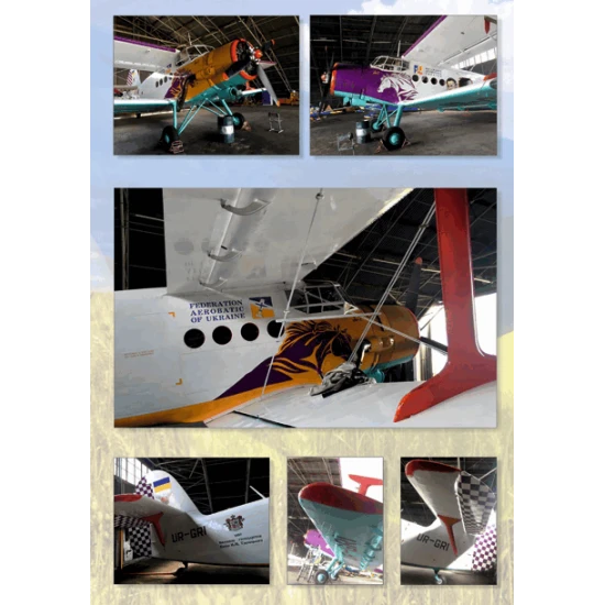 DECAL FOR AN-2 FEDERATION OF AEROBATICS OF UKRAINE 1/48 DAN MODELS 48008