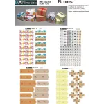 MATERIAL FOR DIORAMAS. BOXES CARTONS, NEWSPAPPERS FOR DIORAMAS, CARDBOARD 1/35 DAN MODELS 35215