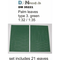 MATERIAL FOR DIORAMAS. PALM LEAVES TYPE 3, GREEN 1/35 DAN MODELS 35221