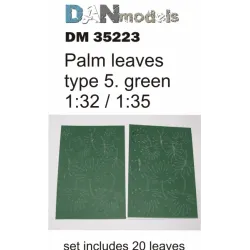 MATERIAL FOR DIORAMAS. PALM LEAVES TYPE 5, GREEN 1/35 DAN MODELS 35223