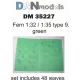 MATERIAL FOR DIORAMAS. FERN LEAVES TYPE 9, GREEN 1/35 DAN MODELS 35227