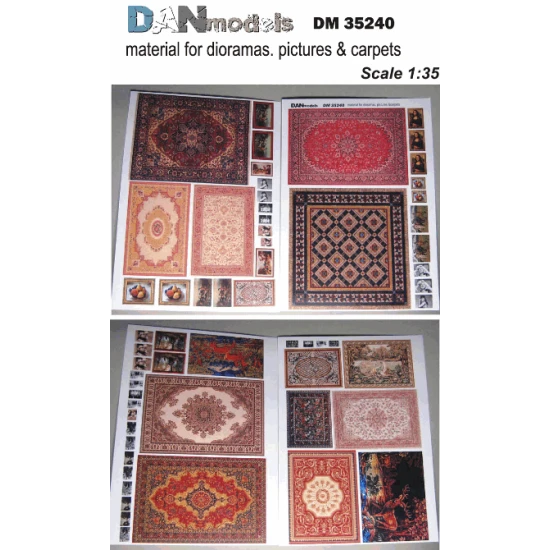 MATERIAL FOR DIORAMAS. PICTURES AND CARPETS 1/35 DAN MODELS 35240