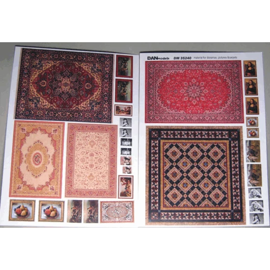 MATERIAL FOR DIORAMAS. PICTURES AND CARPETS 1/35 DAN MODELS 35240