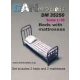 MILITARY BEDS WITH MATTRESSES AND PILLOWS, 2PCS 1/35 DAN MODELS 35250