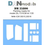 PAINTING MASKS FOR MODEL ZIL 131 (ICM KIT) 1/35 DAN MODELS 35800