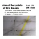 STENCIL FOR PRINTS OF TIRE TREADS 1/48 DAN MODELS 48530