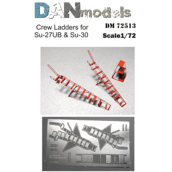 LADDERS FOR PILOTS OF SU-27UB AND SU-30 AIRCRAFT 1/72 DAN MODELS 72513