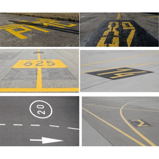 STENCIL FOR DRAWING A MARKING ON THE CONCRETE COVERING OF AIRPORT 1/72 DAN MODELS 72531