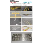 STENCIL FOR DRAWING A MARKING ON THE CONCRETE COVERING OF AIRPORT 1/72 DAN MODELS 72531