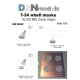 PHOTO-ETHED SET 1/35 T-34 WHEEL MASKS (FOR ICM, MSD, ZVEZDA, DRAGON) 1/35 DAN MODELS 35507