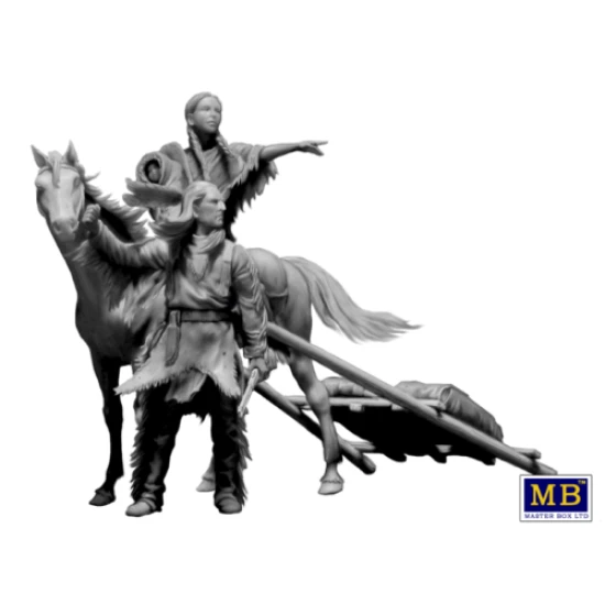 INDIAN WARS SERIES . ON THE GREAT PLAINS 1/35 MASTER BOX 35189